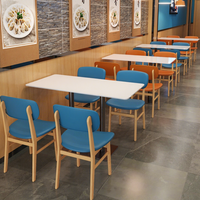 Hunan Restaurant-Sitzgruppe mit Sofa und Esstisch für Milchtee-Läden und Schnellrestaurants, Massivholz im Chinesischen Stil