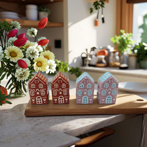 Agitatori per sale e <span class=keywords><strong>pepe</strong></span> in ceramica ecologica dipinti a mano - Product Image 1