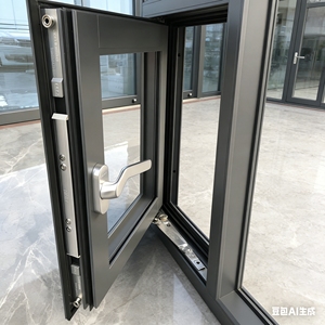 Fenêtres battantes en alliage d'aluminium de qualité supérieure, insonorisées, certifiées Energy Star, double vitrage trempé, flux d'air maximal, étanchéité optimale - Product Image 2