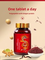 Comprimés de protéines de polypeptides Earth Dragon pour personnes d'âge moyen et âgées, améliore la densité osseuse, emballage en bouteille, durée de conservation de 24 mois