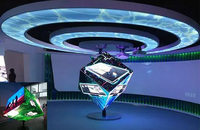 Cabina de DJ pantalla Led pantalla personalizada cubo mágico forma a todo color P2.5 P3 P4 P5 paredes de vídeo interior centro comercial SDK 5 años
