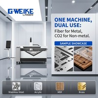 Machine de découpe laser Gweike 1500W 3000W à double usage pour couper du métal et des matériaux non métalliques bois plexiglas