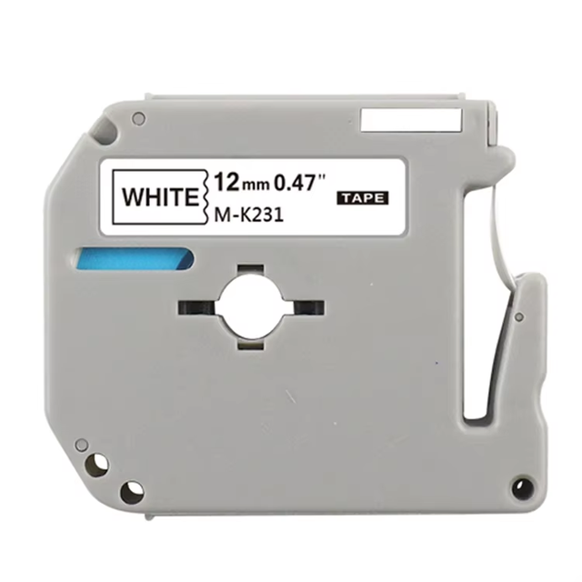 Orison Compatible M-K231 MK231 M231 Label Tape 12mm Black & White for Brother P Touch PT-M95 PT-65 PT-70BM PT-45 Printers