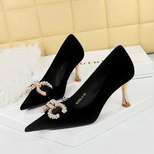 Chaussures pour femmes, escarpins à talons aiguilles fins et pointus, à paillettes, sexy, tendance, pour mariage, printemps - Product Image 6