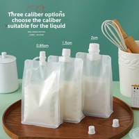 Pochette souple personnalisée à bec verseur, en PE, pour jus, café, bière, soupe et autres liquides alimentaires
