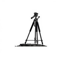 Trépied de diffusion en direct en alliage d'aluminium de qualité supérieure pour smartphone, tablette et appareil photo avec tête panoramique/inclinaison 3D et capacité de charge de 2 à 5 kg