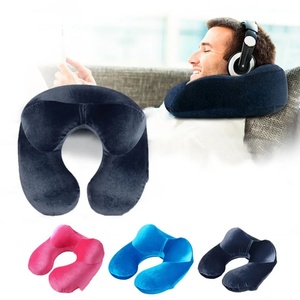 U-Shape Travel Pillow for Airplane Inflatable Neck Pillow Travel Accessories Comfortable Pillow for Sleep <b>Home</b> <b>Textile</b> Dropship - Product Image 1