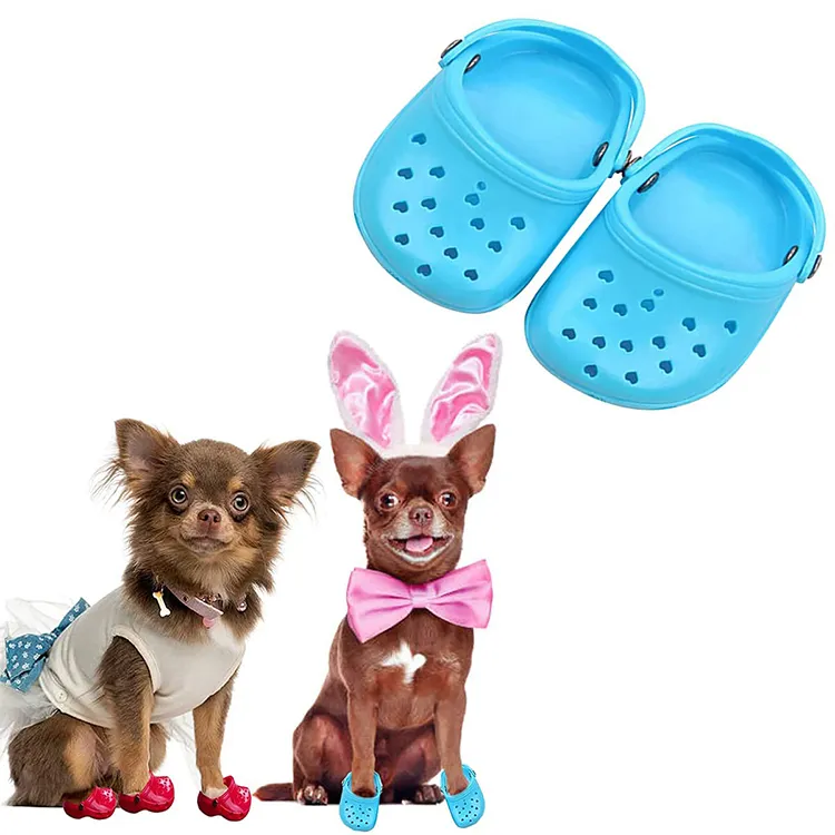 ホット販売通気性ソフトドッグシューズカラフルなかわいい夏のペットシューズ調節可能な犬の靴リーズナブルな価格