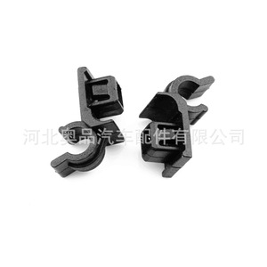 Soporte Universal para Capó de Automóvil, Retenedor de Varilla K201, Negro, PP, con Clip, para Reemplazo y Reparación - Product Image 1