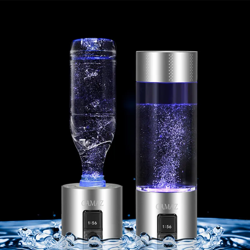CAMAZ Hydrogen Rich Water Bottle Alkaline Hydrogen Inhaler Generator SPE PEM Ionizer H2 Hydrogen Water Bottles