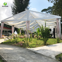 Grande Tente de Mariage en Structure Membrane PVC, à Armature Droite, pour 1000 Places, Luxe, pour Expositions Extérieures dans le Désert, avec Tapis