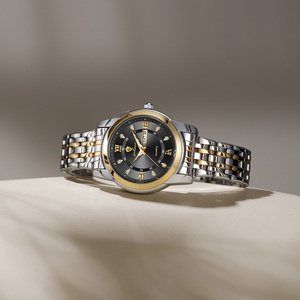 Montre-bracelet à quartz pour femme Gohuos <span class=keywords><strong>7801</strong></span>, nouvelle marque tendance, bracelet en acier inoxydable, calendrier personnalisé, lumineuse, montres féminines à la mode - Product Image 3