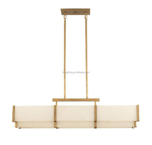 Lustre Linéaire Classique <span class=keywords><strong>de</strong></span> Luxe en Albâtre pour Salon et Îlot <span class=keywords><strong>de</strong></span> Cuisine, Grand Modèle <span class=keywords><strong>Orleans</strong></span> - Product Image 4