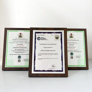 Placa de aluminio personalizada, placa de certificado, placa de madera maciza en blanco, placa de madera maciza, premio, 2017 - Product Image 5