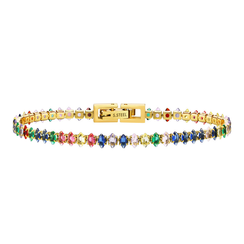 Wholesale Supplier Crystal Colorful Tennis Bracelet