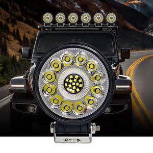 Feux tout-terrain 4 pouces, feux antibrouillard LED 72W, anneau halo blanc, feux antibrouillard LED 4 pouces pour Jeep JK TJ LJ TUV, phares LED - Product Image 2