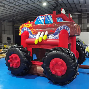 Château gonflable géant pour enfants sur le thème des monster trucks, pour fêtes en plein air, en PVC, château gonflable, structure <span class=keywords><strong>de</strong></span> saut gonflable - Product Image 5