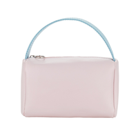 Vente en gros de trousse de toilette étanche avec logo personnalisé Trousse de maquillage de voyage cosmétique de grande capacité en cuir PU