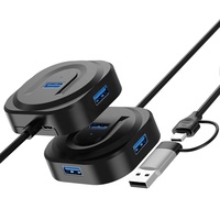 Hub USB 3.0 à 4 ports, répartiteur USB, station d’accueil USB Type-C pour l’extension des ordinateurs portables