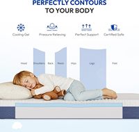 Gel-Memory-Foam-Matratze, mittelfest, zur Druckentlastung und zur Wirbelsäulenausrichtung, CertiPUR-US-zertifiziert