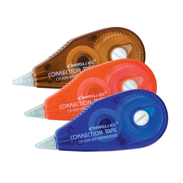 Wholesale Customized Stationery Correction Tape Eco Friendly Plastic Transparent Correction Tape for Student Office