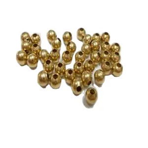 Solid copper brass ball H62/H65 solid brass balls with hole and thread