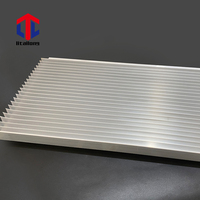 Profilé dissipateur thermique personnalisé Profilé en aluminium 6063 Profilés en aluminium extrudé en gros dissipateur chauffant en plaque d'aluminium moulé sous pression