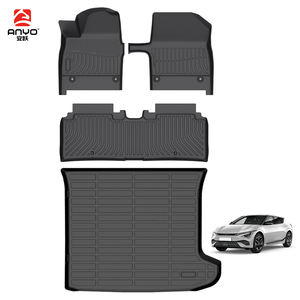 Tapis de sol thermoformés 3D découpés au laser, imperméables, en matériau TPE 100% neuf, pour <span class=keywords><strong>Kia</strong></span> <span class=keywords><strong>EV6</strong></span> 2025, tapis de <span class=keywords><strong>coffre</strong></span> - Product Image 1