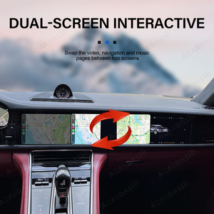 Para Porsche Panamera 2017-2023, Navegación Interactiva de Doble Pantalla, Sistema Dual <span class=keywords><strong>Android</strong></span> + Sistema Original, Mantiene la Función Original del Auto - Product Image 4