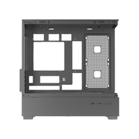 Custom Full View White Aluminum Alloy Mid Tower PC Computer Case Micro ATX Support Fish Tank Design Tempered Glass Front for