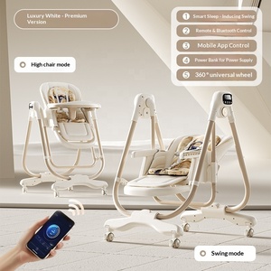 <span class=keywords><strong>Chaise</strong></span> haute électrique intelligente pour bébé, <span class=keywords><strong>berceuse</strong></span> multifonctionnelle, pliable, inclinable, berçante, table à manger pour enfants, deux-en-un - Product Image 5