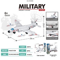 Combat bataille avion hélicoptère série modèle jouets porte-avions Mini Micro blocs de construction ensembles décoration briques éducatives