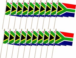 Paquete de 100 banderas de palo sudafricanas Mini <span class=keywords><strong>Bandera</strong></span> de País Nacional Superior redonda de banderas pequeñas de mano de <span class=keywords><strong>Sudáfrica</strong></span> - Product Image 4