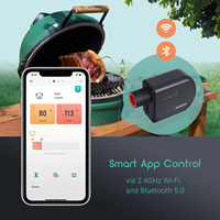 INKBIRD ISC-027BW Contrôleur de température Wi-Fi pour barbecue, contrôleur de ventilateur de fumoir automatique, thermomètre de grill avec 4 sondes