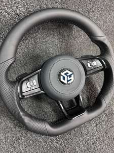 Volant de voiture en cuir personnalisé pour <span class=keywords><strong>Volkswagen</strong></span> <span class=keywords><strong>Golf</strong></span> <span class=keywords><strong>4</strong></span> 5 6 6r 7 7r 7.5 8 R POLO GTI GTD MK4 MK8 MK7 MK6 MK5 MK7 Mk8 - Product Image 6