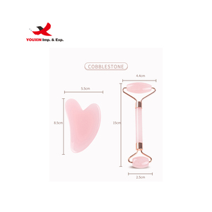 Fournisseur de produits divers à bas prix OEM Rouleau facial en jade rose 100% naturel pour le soin de la peau, masseur facial anti-âge - Product Image 6