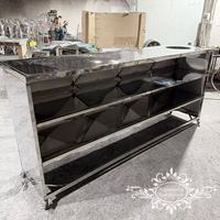 Argent En Acier Inoxydable Brillant Original Couleur Haute Bar Tables De Cocktail Événements De Mariage Seau À Glace Meubles