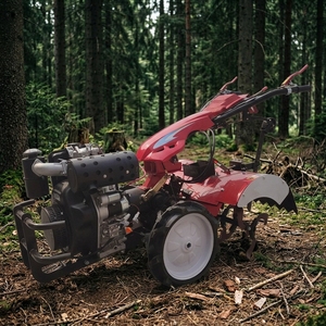 Micro-cultivateur diesel à deux roues motrices, machine de travail du sol agricole, machine à labourer, micro-motoculteur rotatif - Product Image 4