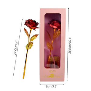 Boda Día de San Valentín Simulación Terciopelo Rosa Perla Rosa Decoración de pared Seda Rosa dorada - Product Image 4