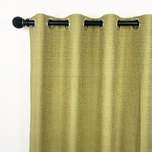Nouveau Populaire Faux Texture <span class=keywords><strong>Lin</strong></span> Rideaux Oeillet Fenêtre Rideaux Tissus pour Hôtel/<span class=keywords><strong>Chambre</strong></span> - Product Image 5