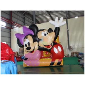 Château gonflable commercial Mickey et <span class=keywords><strong>Minnie</strong></span> pour enfants, combo de saut et de rebondissement, idéal pour la location - Product Image 2