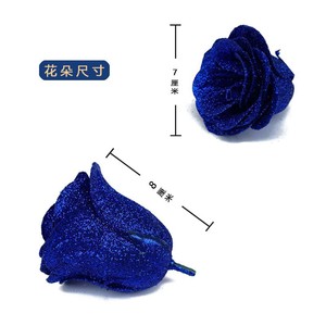2025 nouveau mariage têtes de fleurs artificielles à la main <span class=keywords><strong>bleu</strong></span> Rose boîtes haute qualité paillettes Roses pour la saint-valentin autre - Product Image 6