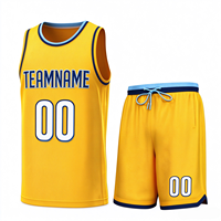 Jersey Basket Sublimasi Custom MOQ Rendah Set Seragam Tim Pakaian Basket Bernapas Seragam Basket