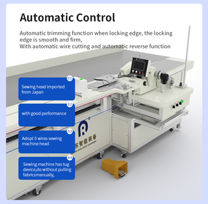 Máquina de Coser Overlock Industrial Computarizada Programable de Cama Plana de Una Sola Aguja con Puntada de Cadena, Nueva a Precio de Fábrica - Product Image 3