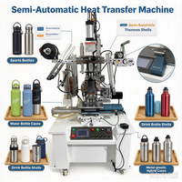 Machine de transfert thermique semi-automatique haute précision pour tasses, presse à plat avec table de travail à navette