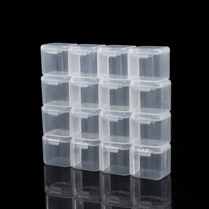 Transparent Jewelry Storage <b>Box</b> 4 Compartment Covered With Compartments For Craft Nail Art <b>Tools</b> Organizers - Product Image 1