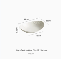 Assiettes en céramique style nordique 2026 en promotion – Vaisselle écologique avec motif en porcelaine pour la maison