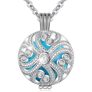 Collier pendentif <span class=keywords><strong>Bola</strong></span> pour femmes, carillon d'harmonie, appel d'ange, carillon de grossesse, chaîne - Product Image 1