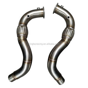 M ביצועים נירוסטה צינורות פליטה Downpipe עבור BMW X5M F85 F86 X6M מנוע חלקי S63TU - Product Image 6