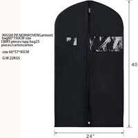 Housse à vêtements personnalisée pour costume et robe de mariée, de luxe, haute qualité, pliable, non tissée, pour transport et emballage